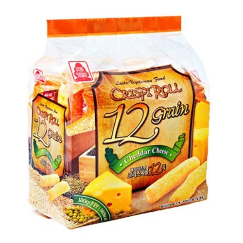 Bánh Quy Dinh Dưỡng 12 Loại Ngũ Cốc PeiTien Crispi Roll 12 Grain Vị Phô Mai (Gói 180g)