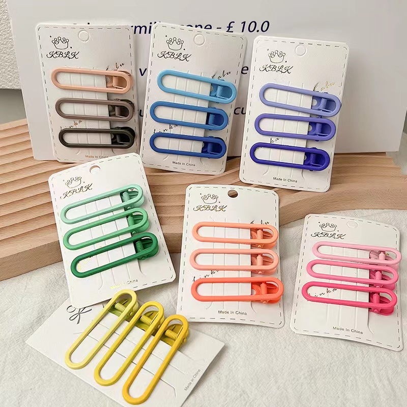 Set Kẹp Tóc Không Đường May Dễ Thương Chất Lượng Cao Cho Nữ