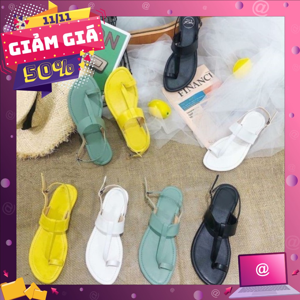 Giày sandal xỏ chữ Y hở gót - SD-0248