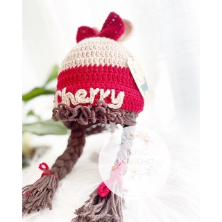 Mũ len bím tóc mickey 🍒🍒🍒 [crochet] xinh cho bé 🧵