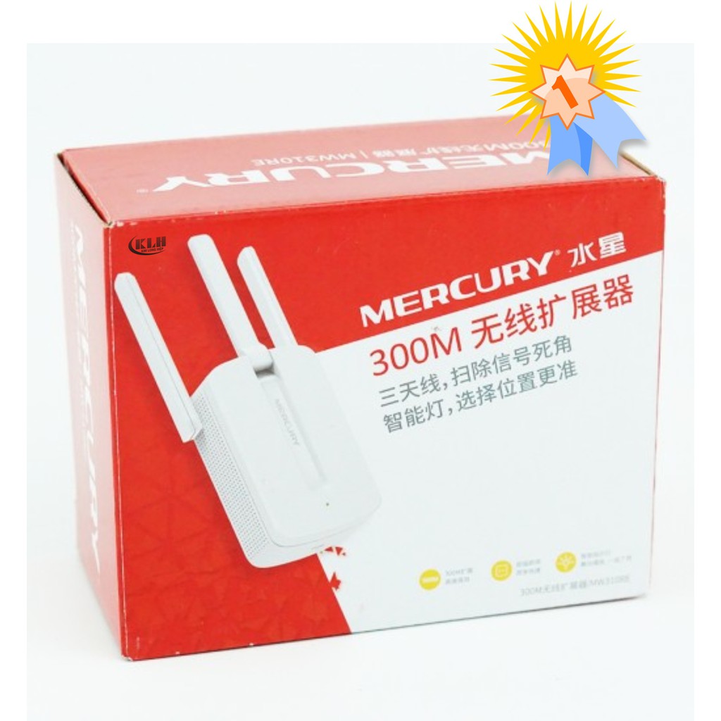 Cục kích sóng wifi, thiết bị mở rộng wi fi repeater tenda 2 râu và mercury 300M 3 râu, bộ kích oai phai xuyên tường KLH | BigBuy360 - bigbuy360.vn