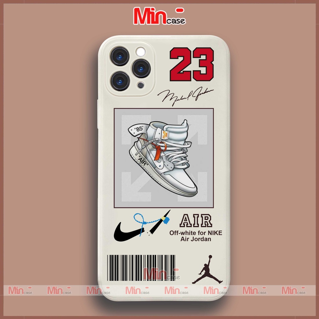 Ốp lưng iPhone Nike cạnh viền vuông silicon mềm dẻo bảo vệ camera cho iphone 6/6s/7/8/X/XS/XR/11/12/13 Pro Plus Max