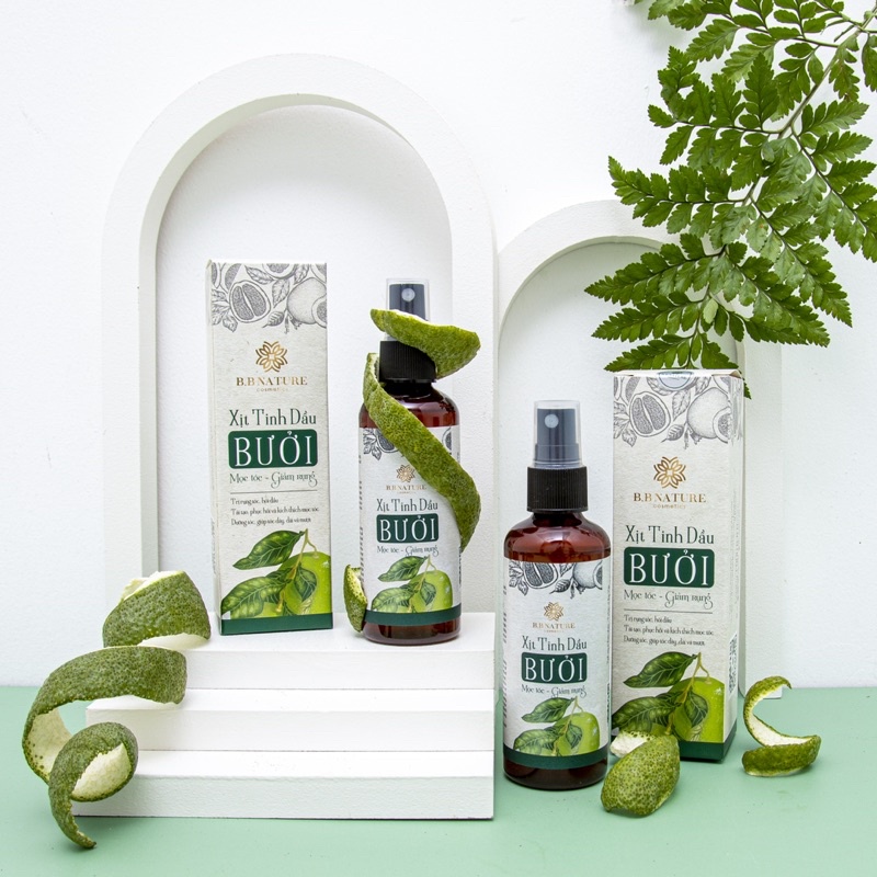 Xịt Dưỡng Tóc Tinh Dầu Bưởi Thiên Nhiên - B.B Nature - Kích Thích Nang Mọc Tóc