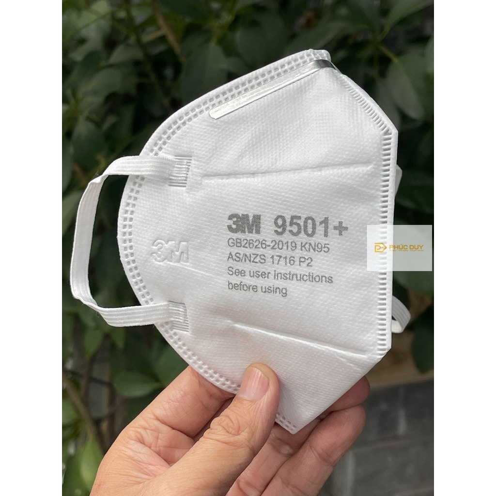 Khẩu trang 3M 9501+  3M 9502 chống bụi mịn PM2.5, kháng khuẩn , đạt tiêu chuần P2 CỦA ÚC