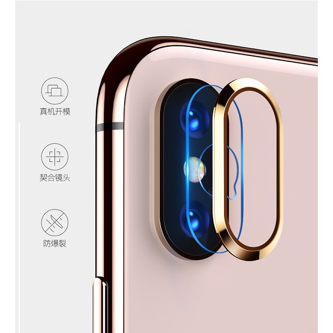 Bộ bảo vệ kính và viền Camera sau Iphone 7 Plus/ 8 Plus, X/ Xs Max Chính hãng Totu {Cung cấp sỉ toàn quốc}