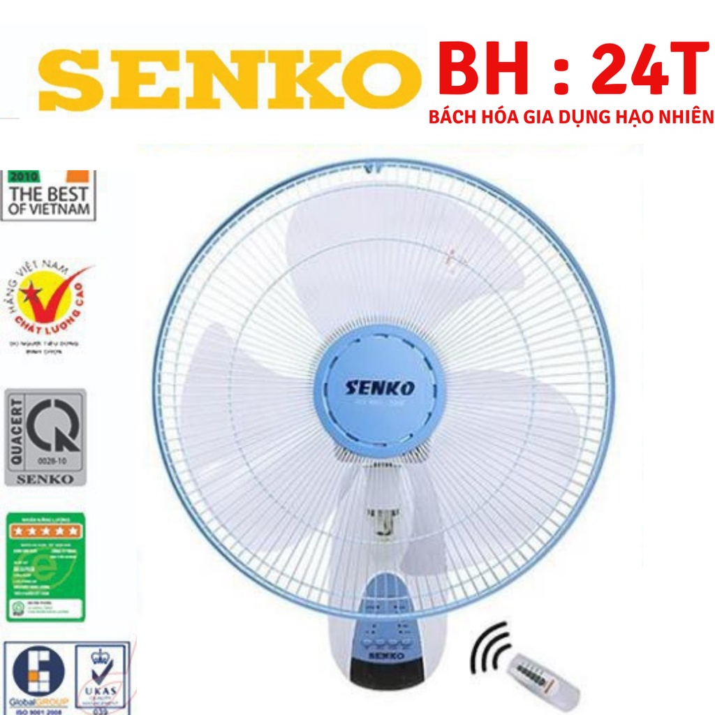 Quạt điều khiển có remote - Quạt treo tường điều khiển từ xa Senko