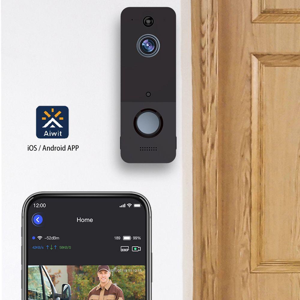 LET Chuông Cửa Thông Minh Không Dây Cảm Ứng Cơ Thể Người Chuyên Nghiệp Nhìn Ban Đêm