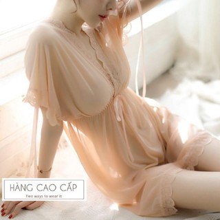 Váy Ngủ Ren Cao Cấp Thắt Eo Tiểu Thư ( MS5177 )