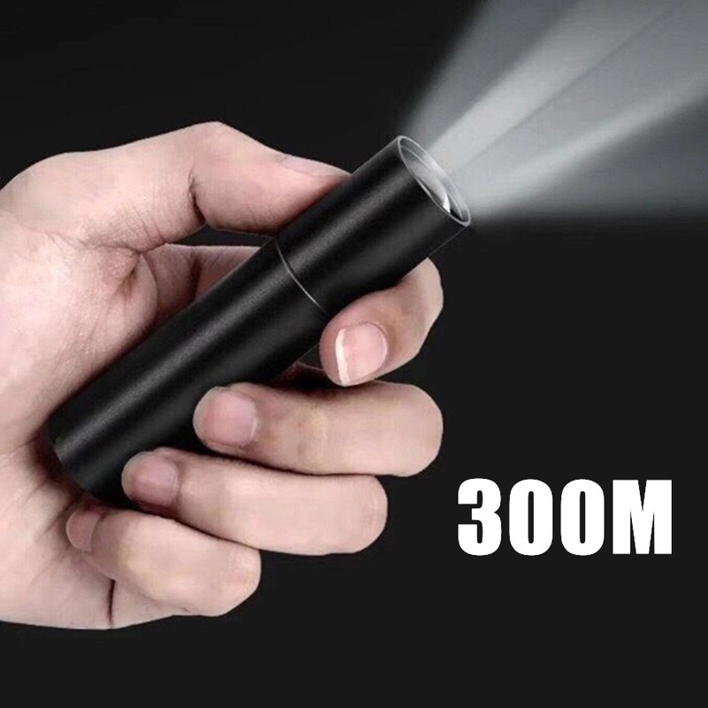 Đèn Pin Led Mini Siêu Sáng Sạc Usb Bỏ Túi Tiện Dụng