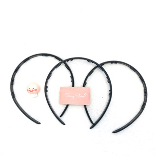 3 cái băng đô cài tóc nhựa trơn dẻo chống gãy