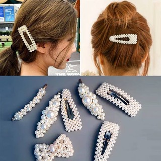 SÉT 4 KẸP TÓC (GIẢ) NGỌC HOT TREND 2019TRAI-FAMILY