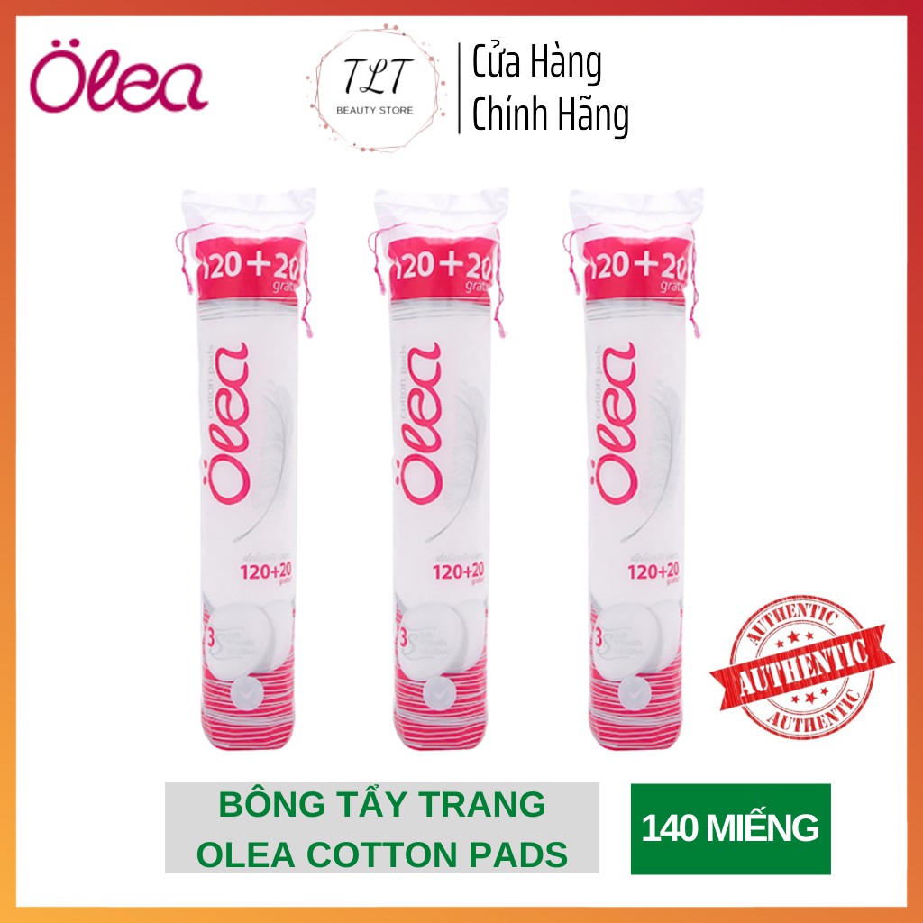 Bông Tẩy Trang Thiên Nhiên Olea Cotton Pad (140 Miếng)