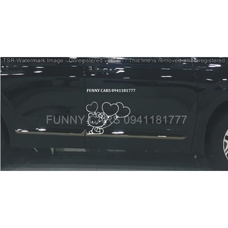 Tem dán ô tô hello kitty