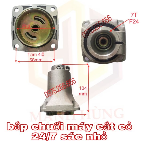 bắp chuối máy cắt cỏ 24/7 sác nhỏ