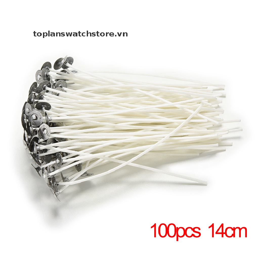 Set 100 Dây Tim Cotton 8 / 10 / 12 / 15 / 20Cm Làm Nến