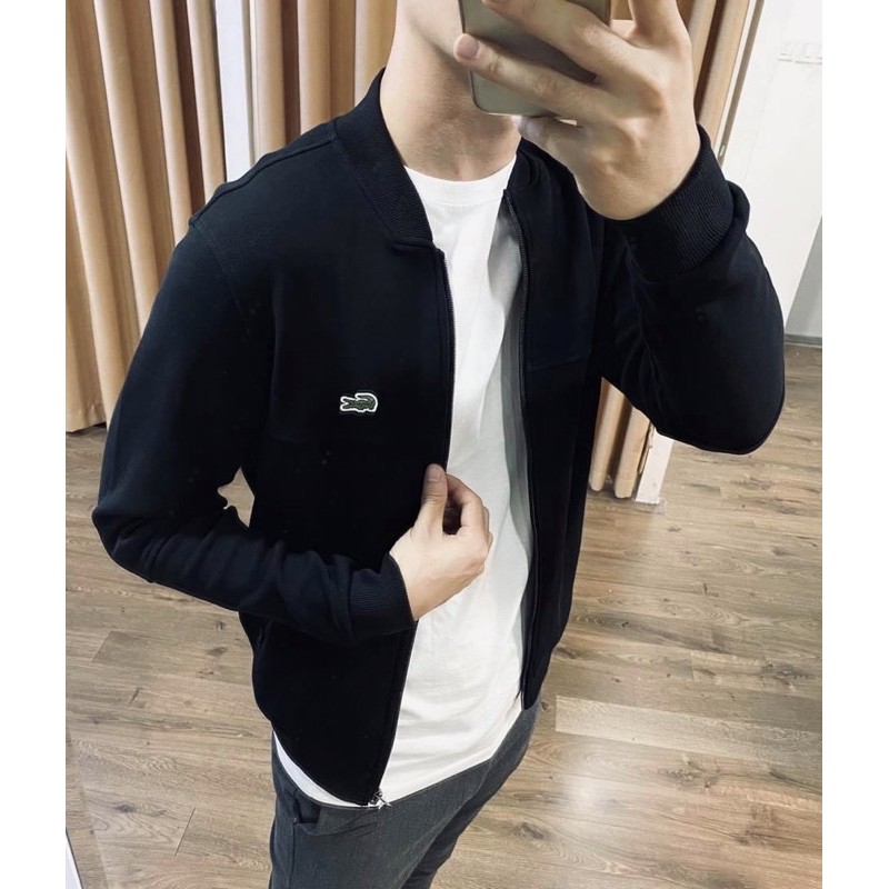 áo khoác bomer lacoste chất umi siêu nét