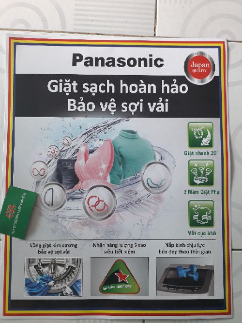 COMBO 10 tem máy giặt miếng dán máy giặt