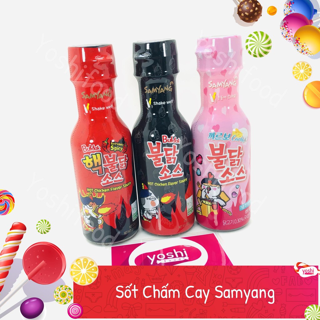 [3 Loại] Sốt Chấm Cay Samyang Nhiều Vị 200gr Hàn Quốc