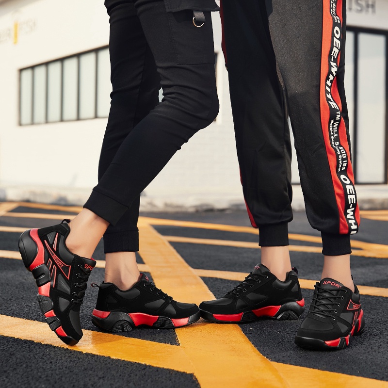 [JINTOHO] Giày Thể Thao Da PU Mềm Thoáng Khí Thoải Mái Có Size 36-45 Cho Cặp Đôi