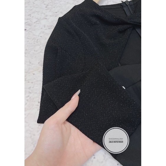 ⚡️BÁN SỈ⚡️Đầm xoè đen phối nhũ khoét ngực | BigBuy360 - bigbuy360.vn