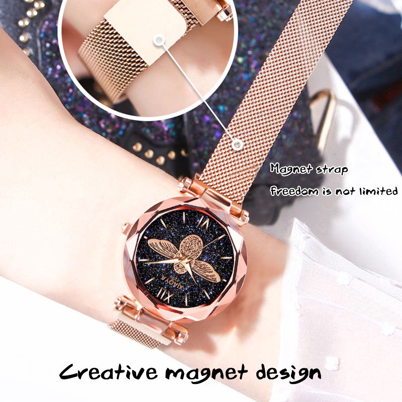 Đồng Hồ Đeo Tay XIAOYA 1299 Thiết Kế Mặt Đơn Giản Sang Trọng Cho Nữ