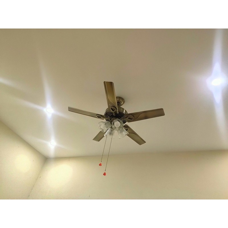 Đèn quạt trần cánh kim loại, 4 bóng đèn  QTCA42KL
