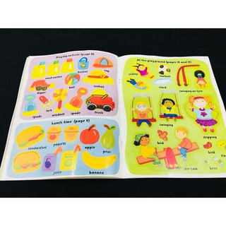 Dính dán - Usborne sticker book - My day