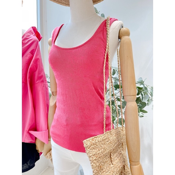 Áo ba lỗ nữ thiết kế dây xoắn lưng ôm body MIEU - JM22