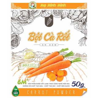 Bột cà rốt ăn dặm