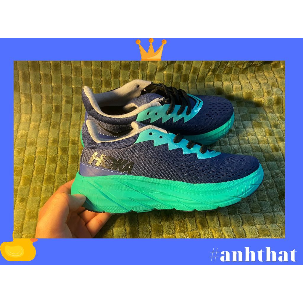 Giày Thể Thao HOKA Màu xanh Xám ( Bền, Nhẹ, Đẹp, Êm Chân ) Giay Tập Gym Dành Cho Cả Nam Và Nữ