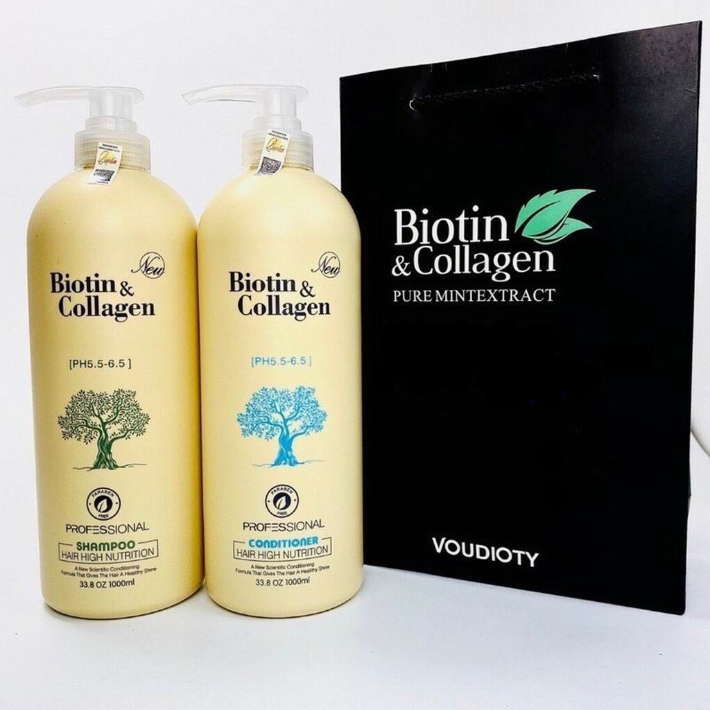 Cặp dầu gội xả BIOTIN COLLAGEN NEW 1000ml