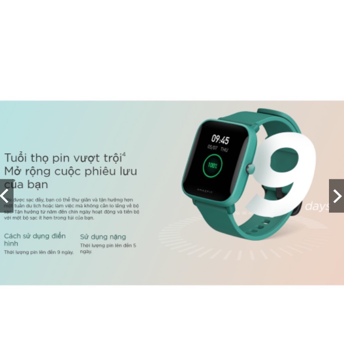 Đồng Hồ Thông Minh Amazfit BIP U - Bảo hành 12 tháng
