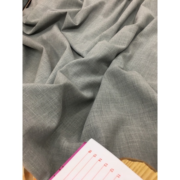 Vải đũi Hàn ghi xám đẹp may vest