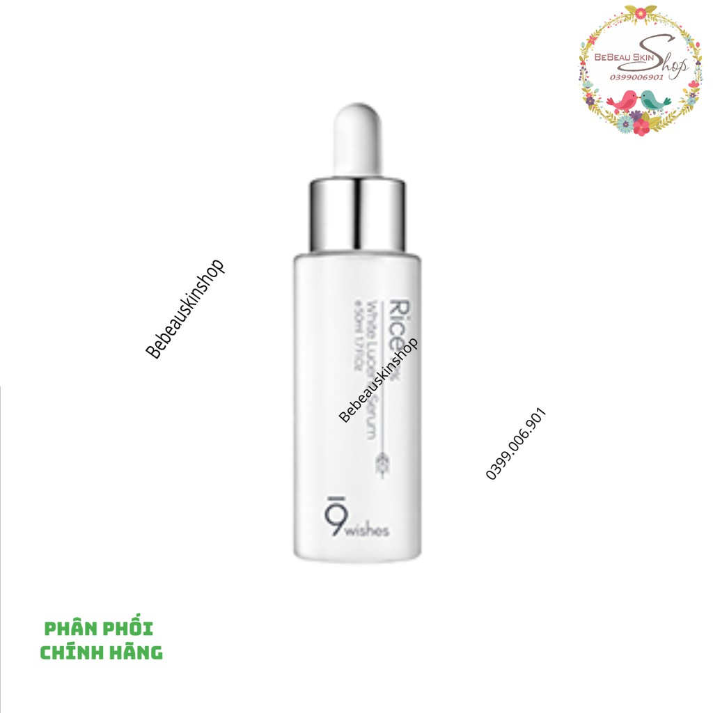 9wishes - Tinh chất gạo 9 wishes Rice 72% White Lucent Serum dưỡng da - 50ml