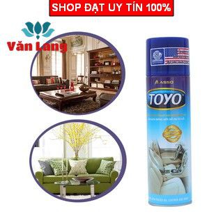 Chai xịt bóng Toyo Thái Lan 500ml, bình xịt bóng da, gỗ, nội thất ô tô - Chính Hãng