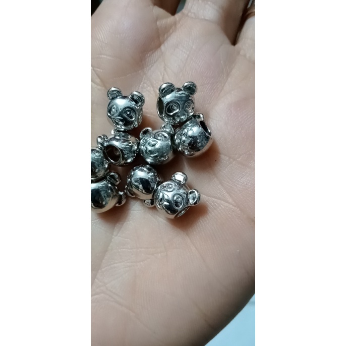 gói 1-2-5 charm xỏ mặt cười các kiểu có lỗ xỏ 3-5mm