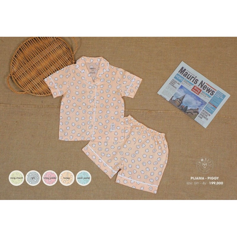 HRNEE - Bộ Pyjama cộc PIGGY HN643