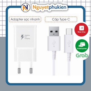 Combo sạc samsung type c usb 15w, dây sạc type c sạc nhanh và củ sạc samsung type c, đầu chuyển usb type c - npk