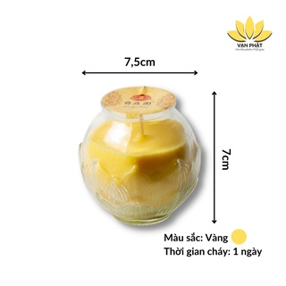 Đèn nến sáp bơ hoa sen