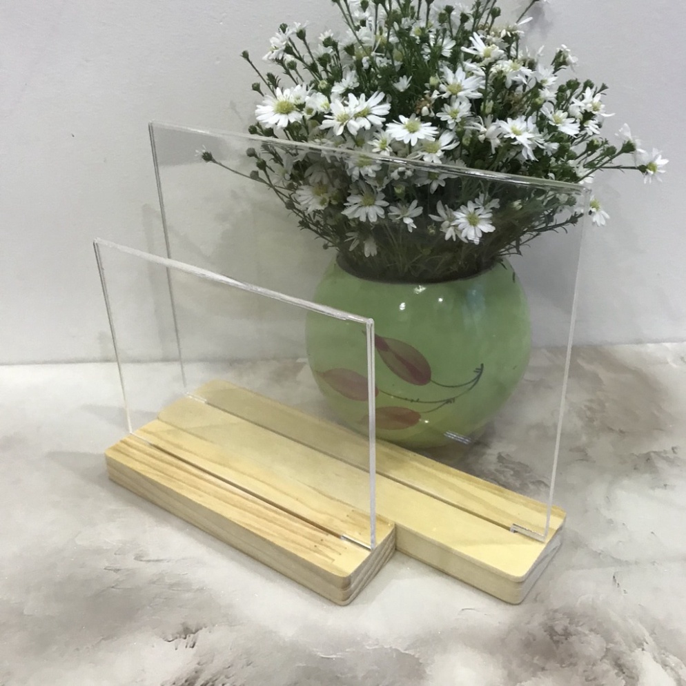 Mua Menu Mica Meca A4 A5 A6 Ngang Dọc Để Bàn Đựng Tài Liệu Thực Đơn ...