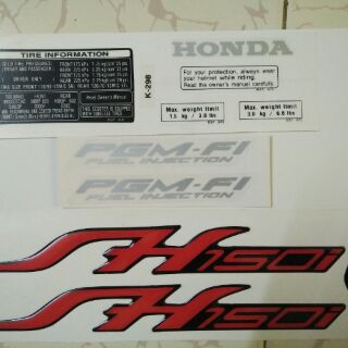 Bộ tem nổi SH  150i ý 2009