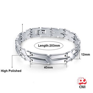 Lắc tay nam inox 38