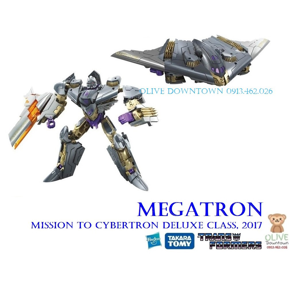 🔥 MEGATRON 13cm lắp ráp thành máy bay phản lực - TRANSFORMERS dòng Mission To Cybertron Deluxe Class