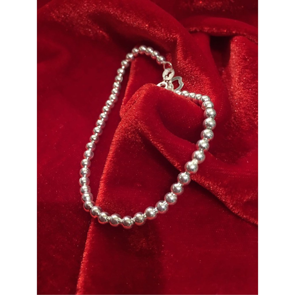 ( Bạc 925 ) Lắc bi bạc các size không kèm charm
