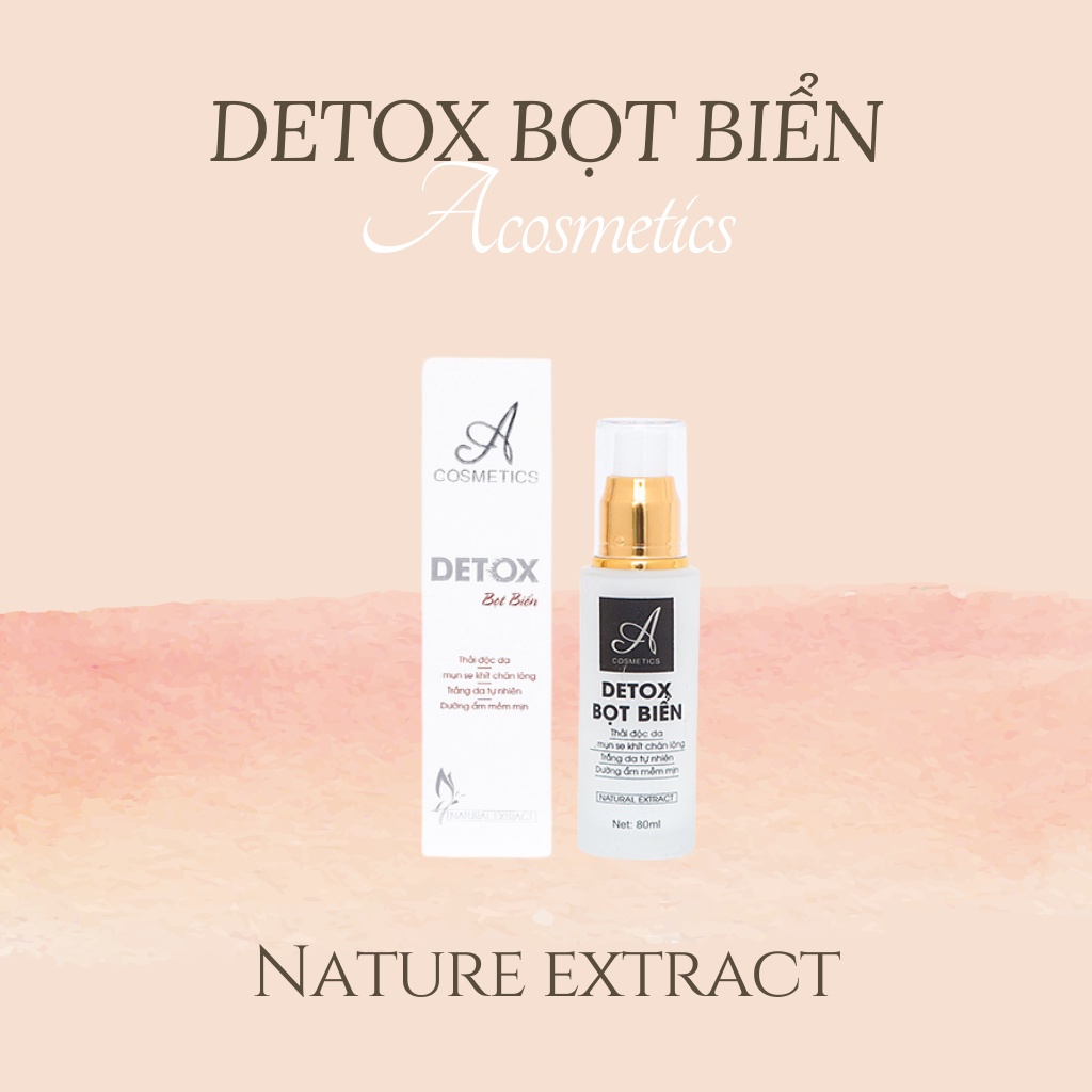 Detox Bọt Biển Acosmetics, Detox Thải Độc, Thải Chì, Đào Thải Bã Nhờn Từ Sâu Bên Trong Da, Kembodymem12 Shop