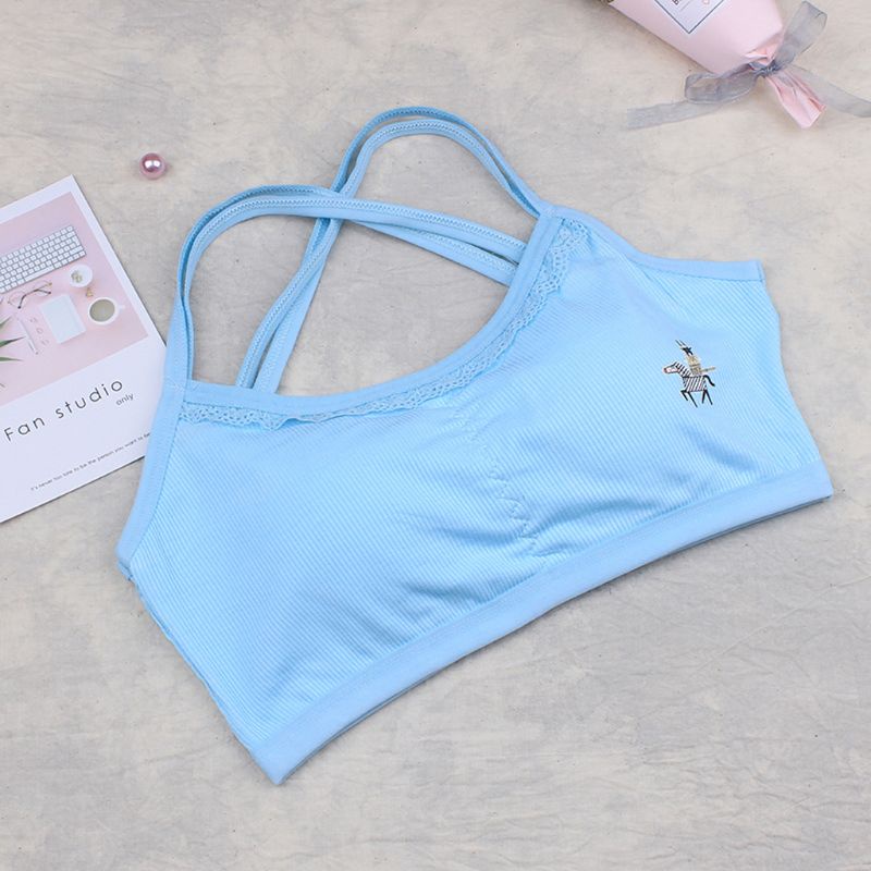 1 Áo Lót Cotton Màu Sắc Trơn Cho Bé Gái