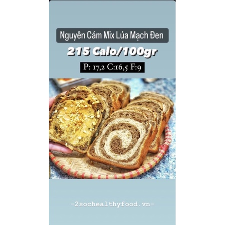 Bánh Mì Nguyên Cám Mix Lúa Mạch Đen Eatclean Dành Cho Người Ăn Kiêng