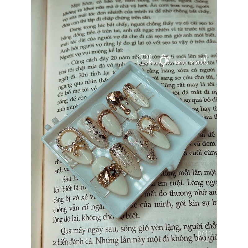 Hộp Đựng Móng Úp Nail Box full ( đủ cả keo, dũa và băng dính 2 mặt)
