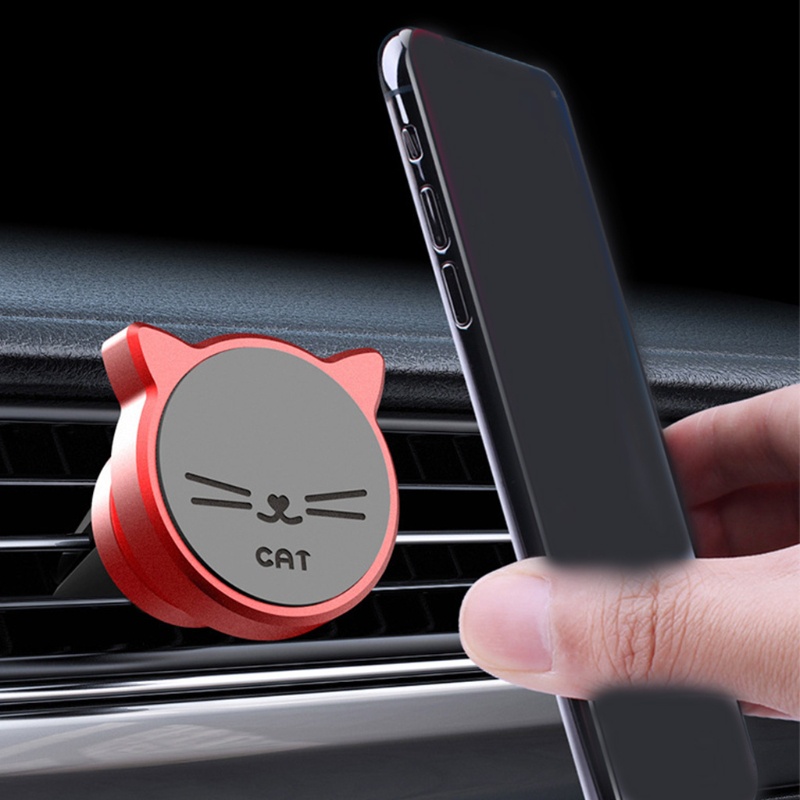 Giá đỡ điện thoại hình chú mèo may mắn xoay 360 độ bằng hợp kim nhôm