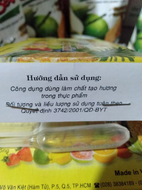 TINH DẦU CHUỐI LỆ HƯƠNG LOẠI 1